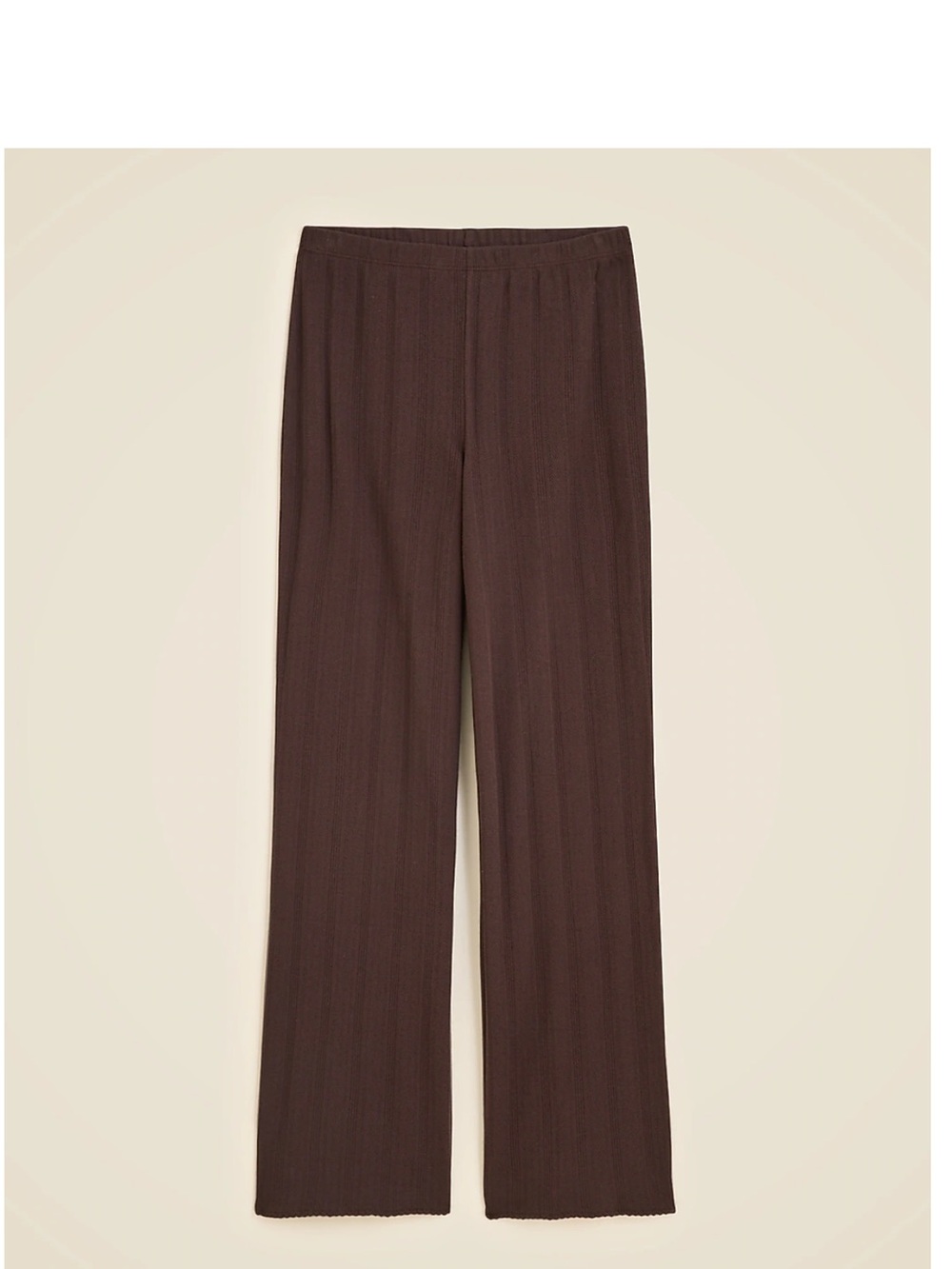 J. Crew Pointelle Straight-Leg Pants